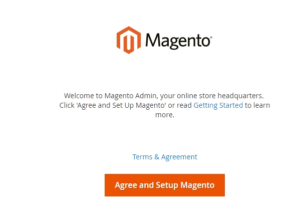 Magento 2 CE setup wizard