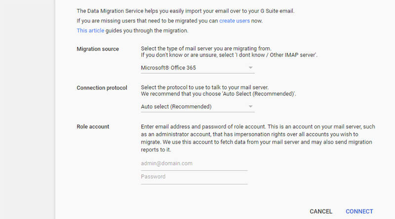 Migrate Email from Office 365 to G Suite
